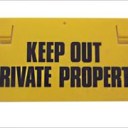 Thunderbird Keep Out Private Property Sign EF-15A